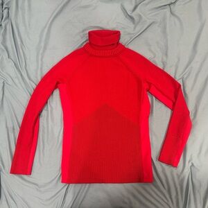 Athleta Red Turtleneck Sweater